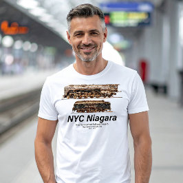 Camiseta NYC Niagara – Locomotiva a Vapor de Trem Americano