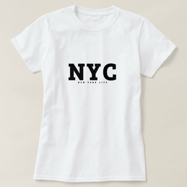 Camiseta NYC - Nova Iorque (Frente do Design)
