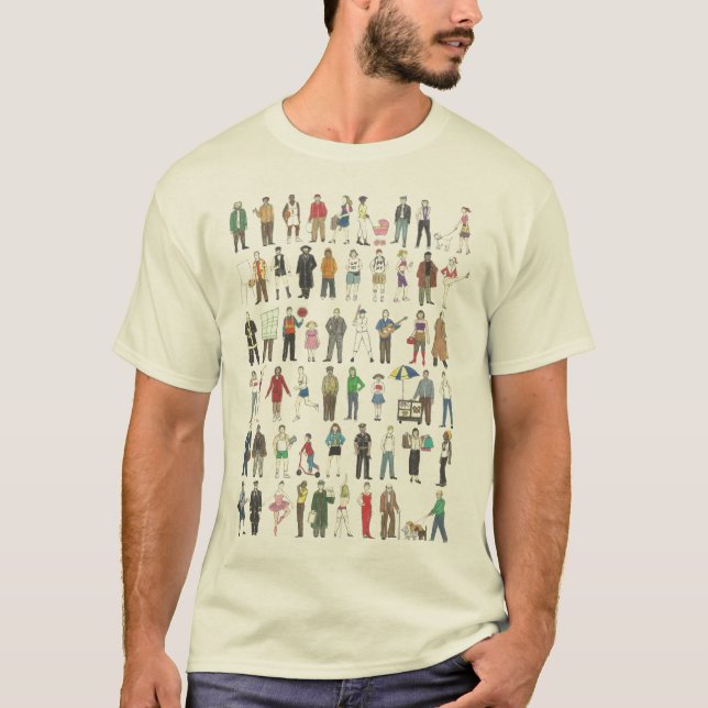 Camiseta NYC Nova Iorque para Cidadãos Pessoas Humanos (Frente)