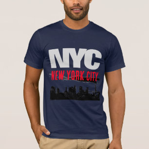 Camiseta NYC Nova Iorque USA Retro Vintage Marinho Blue