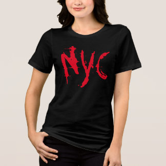 Camiseta NYC Nova York - Vermelho Grunge Personali