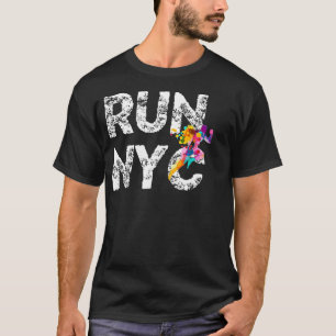 Camiseta NYC Running man New York Runner Shirt Run Marathon