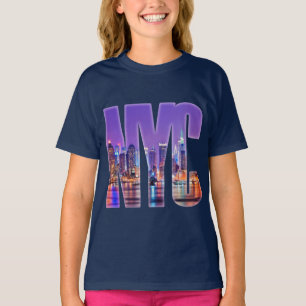 Camiseta NYC Skyline (Claro)