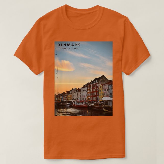 Camiseta Nyhavn canaldenmark (Frente do Design)