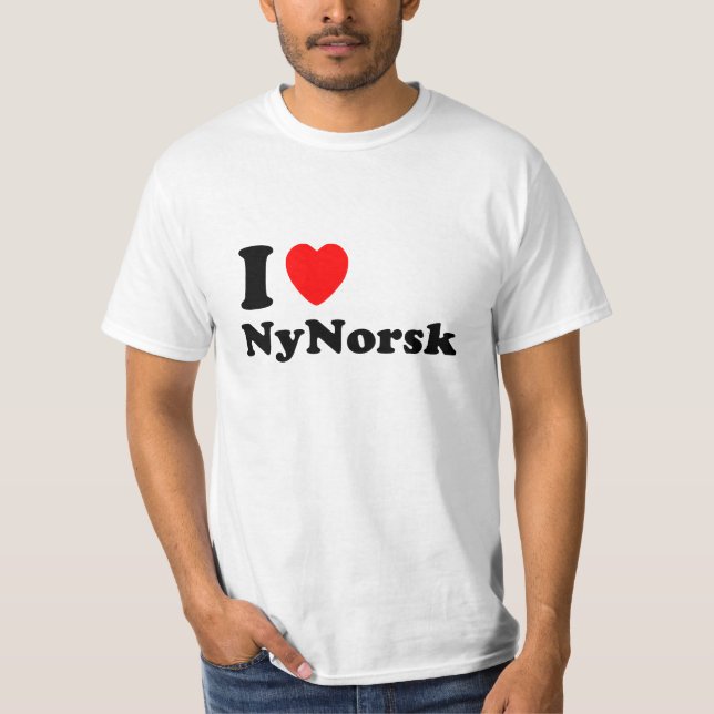 Camiseta Nynorsk por exemplo elskar (Frente)