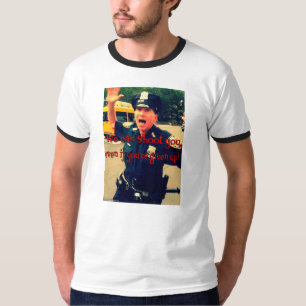 Camiseta NYPD explica a polícia Accountabillity.