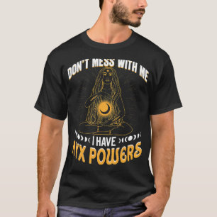 Camiseta Nyx Deusa Da Noite Eu Tenho Poderes Nvix Gregos L