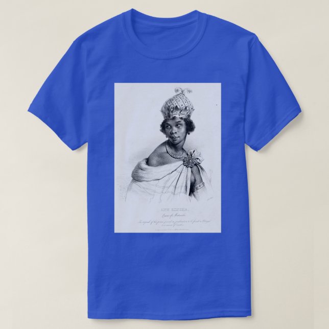 Camiseta Nzinga de Ndongo e Matamba Assassino de Portugal L (Frente do Design)