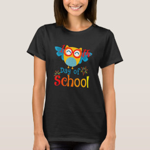 Camiseta O 100º Dia da Coruja Escolar Aludiu 100 dias em Te