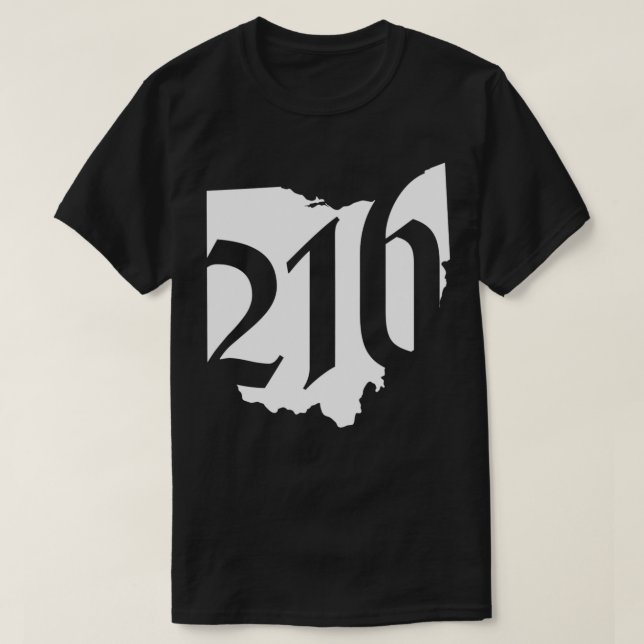 Camiseta O 216 Representa Cleveland Ohio (Frente do Design)