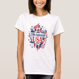 Camiseta O 250º aniversário da América