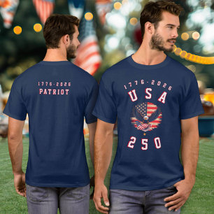 Camiseta O 250º Aniversário da América EUA 250 1776 2026