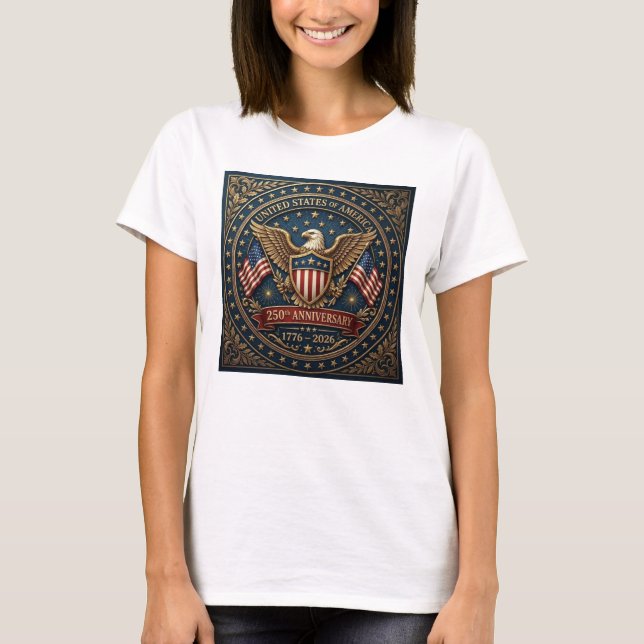 Camiseta O 250º da América Versão 3 (Frente)