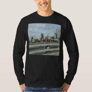 Camiseta O 412 Pittsburgh Ver Adolescentes de Longa Folha
