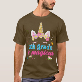 Camiseta O 9º ano é uma menina de Unicórnio mágica de volta