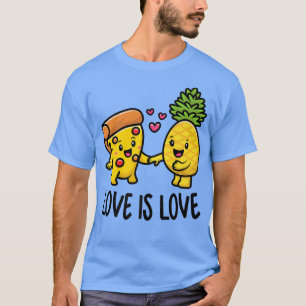 Camiseta O Abacaxi Pertence À Comida 422 Engraçada Da Pizza