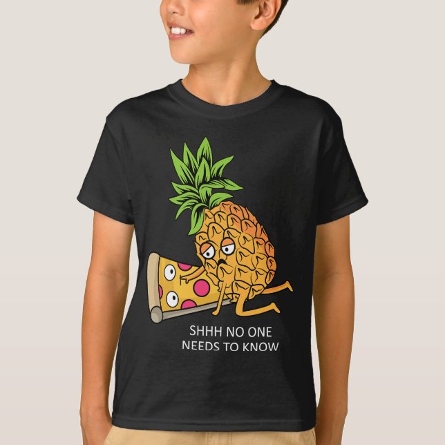 Camiseta O abacaxi pertence à Pizza Lover Funny Comida Pun (Frente)