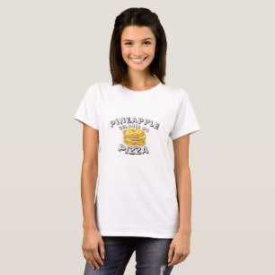 Camiseta O abacaxi pertence no Tshirt da pizza