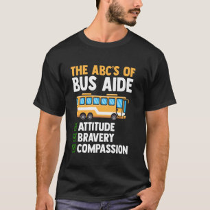 Camiseta O Abc Da Atitude Da Ajudante De Ônibus Bravura Com