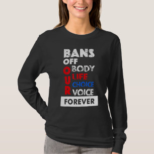 Camiseta O Aborto das Mulheres é Saúde Proibição Fora do No