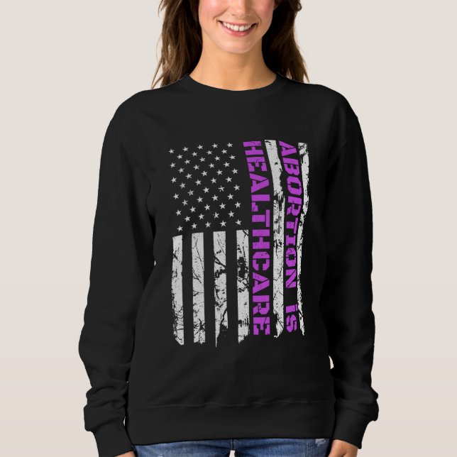 Camiseta O aborto é a saúde, o Pro Choice Patriotic Ameri (Frente)