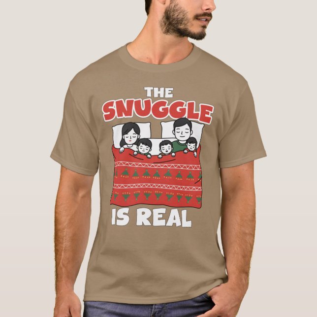 CAMISETA O ABRAÇO É VERDADEIRO PRESENTE DE NATAL (Frente)