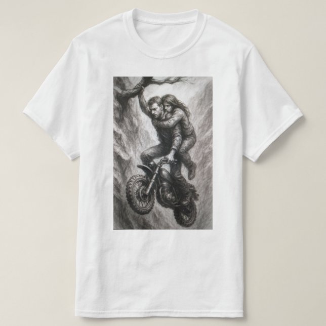 Camiseta O Abraço no Abismo (Frente do Design)