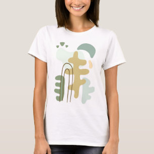 Camiseta O Abstrato da Floresta Moderna