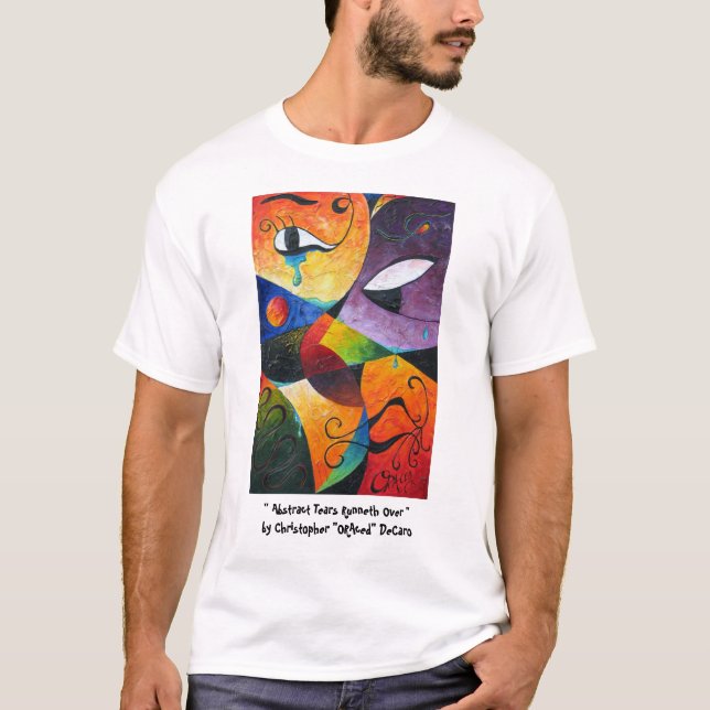 Camiseta O abstrato rasga Runneth sobre por Christopher - (Frente)