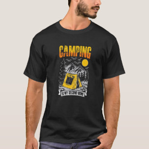 Camiseta O Acampamento é a Minha Segunda Casa Viagem de Aca