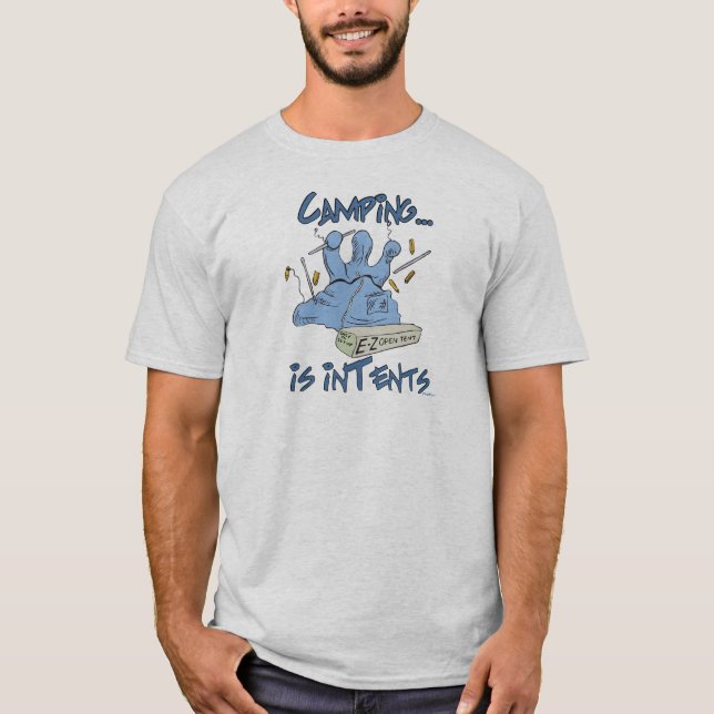 Camiseta O acampamento é intenção (Frente)