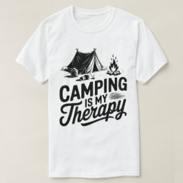 Camiseta O Acampamento É O Meu Gráfico De Tent-Campfire