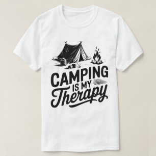 Camiseta O Acampamento É O Meu Gráfico De Tent-Campfire