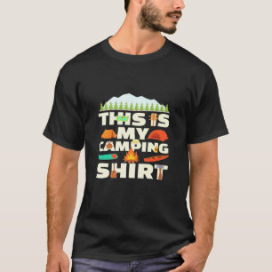 Camiseta O Acampamento Engraçado É O Meu Campo De Acampam