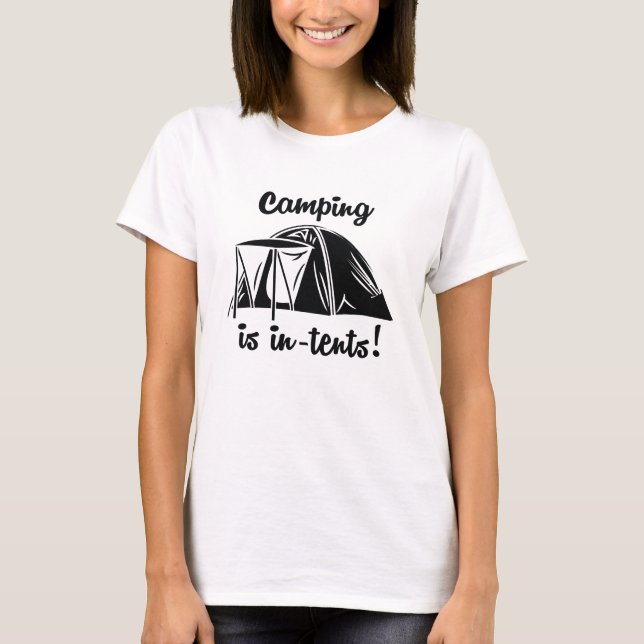 Camiseta O Acampamento Está Em Tendas (Frente)
