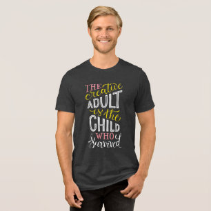 Camiseta O Adulto Criativo: Teto De Tipografia Retroativa