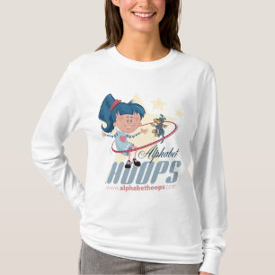 Camiseta O adulto das aros do alfabeto & caçoa todos os