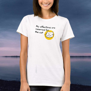 Camiseta O Afeto é Reservado para o Gato