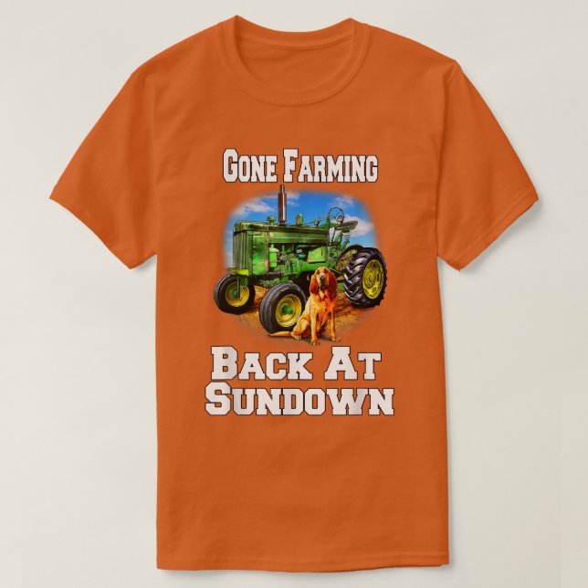 Camiseta O Agricultor De Ocupação Foi Para A Agricultura Vo (Frente do Design)
