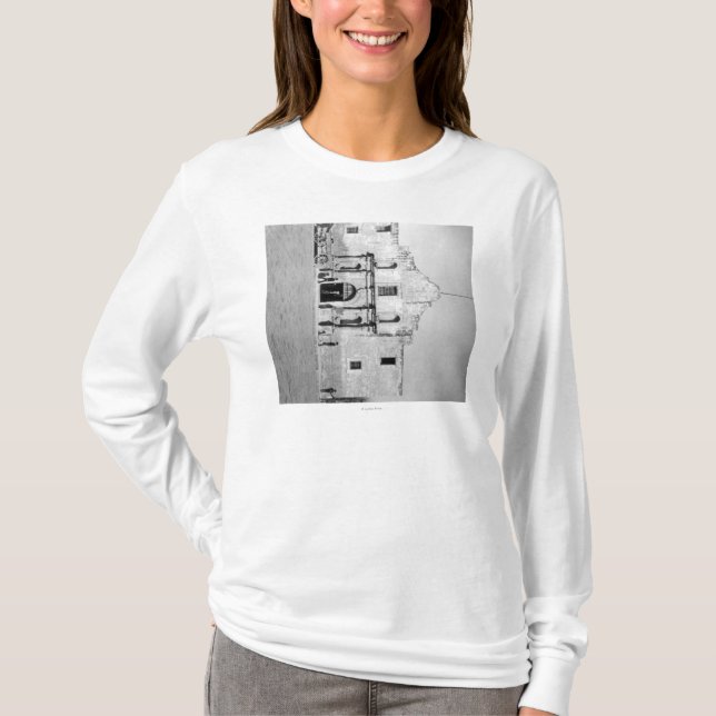 Camiseta O Alamo em San Antonio, fotografia #1 de TX (Frente)