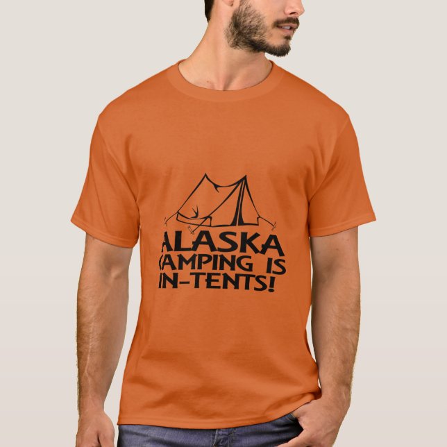 Camiseta O Alaska Camping É InTents (Frente)