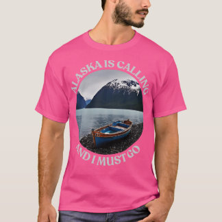 Camiseta O Alaska está a ligar e eu tenho de ir à casa