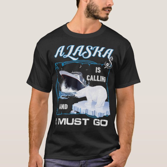 Camiseta O Alaska está chamando e eu devo    ir ao Engraçad (Frente)