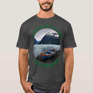 Camiseta O Alaska está ligando e eu tenho que ir ao TShirt 