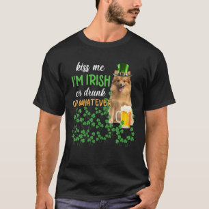 Camiseta O alemão Spitz me beija, sou irlandês, Bebado ou q