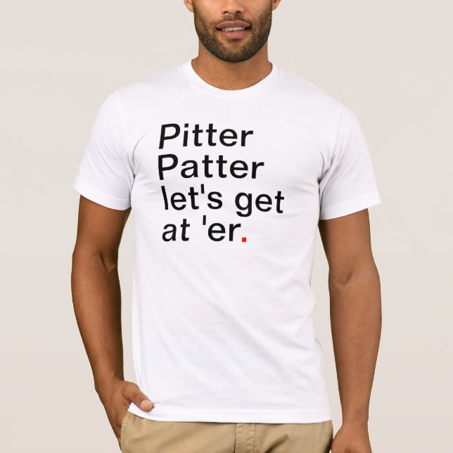 Camiseta O alinhador longitudinal do Pitter deixou-nos (Frente)