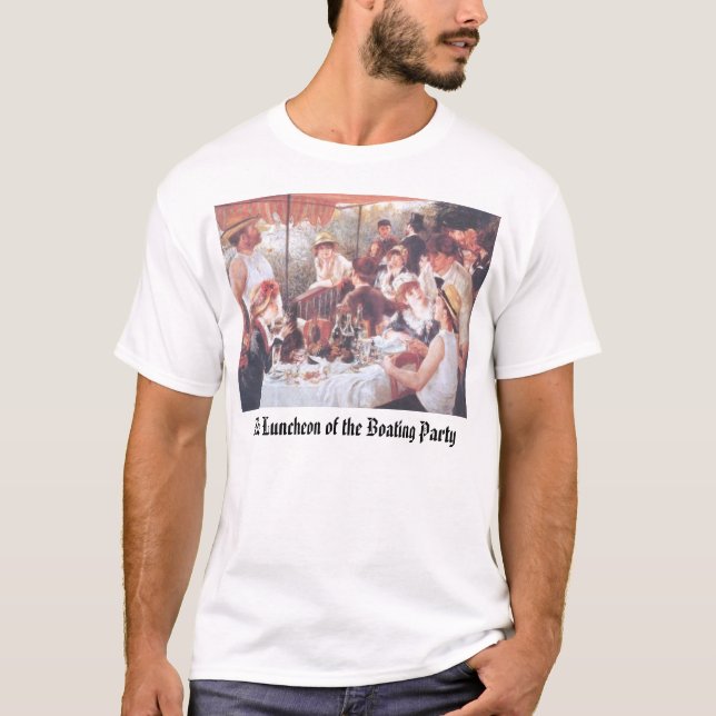 Camiseta O almoço do partido do barco, o almoço… (Frente)