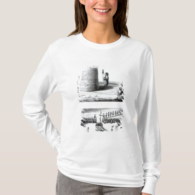 Camiseta O alojamento e o Medawisos do profeta (Frente)