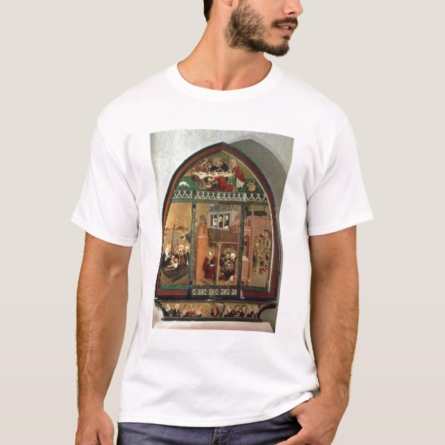 Camiseta O Altarpiece de Tiefenbronn 1432 (fechado) (Frente)