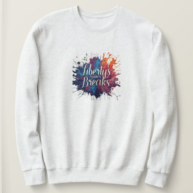 Camiseta O amanhecer da liberdade (Frente do Design)